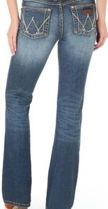 Wrangler Women's Mae Premium Patch Boot Cut Jeans